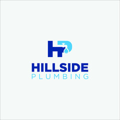 HP Plumbing Logo design vector