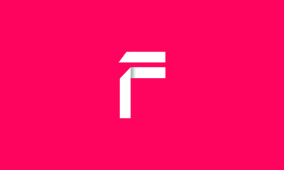 F is a very attractive vector with a stylish 3D design and pink background.