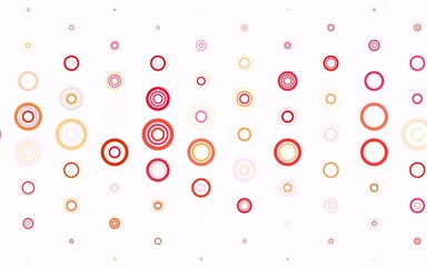 Light Pink, Yellow vector backdrop with dots.