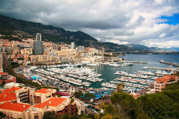 Naklejka na ściany i meble Monaco port of plaisance Montecarlo