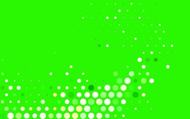 Light Green, Red vector Illustration with set of shining colorful abstract circles.