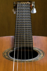 acoustic guitar close up