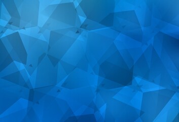 Light BLUE vector backdrop with polygonal shapes.