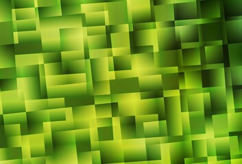 Light Green, Yellow vector texture in rectangular style.