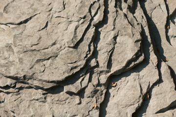 shadow lines on a large flat rock