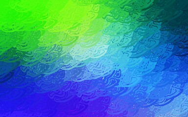 Light Blue, Green vector pattern with random polygonals.