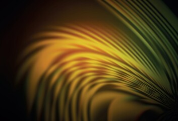 Dark Green, Yellow vector abstract blurred layout.