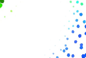 Light Green vector backdrop with memphis shapes.