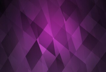 Obraz premium Dark Pink vector backdrop with rhombus.