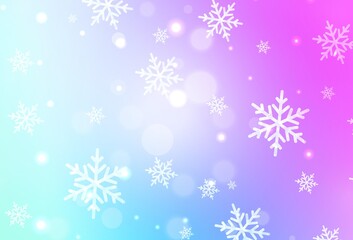 Light Pink, Blue vector layout in New Year style.
