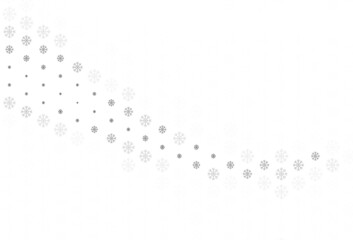 Light Gray vector background with xmas snowflakes.