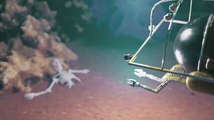 ROV finding skeleton in water - Powered by Adobe