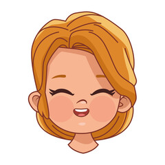 blond little girl head