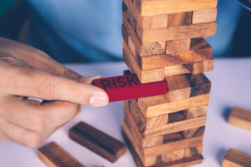 Planning with finance and investment for strategy of business, stability and risk, instability for...