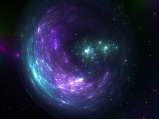 Obraz premium Computer-generated abstract fractal background.