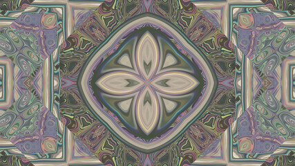 Abstract symmetrical textured multicolored background
