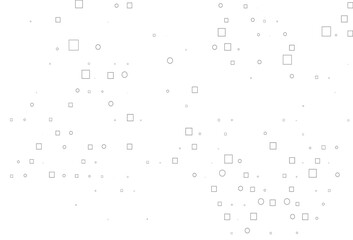 Light Silver, Gray vector texture with disks, rectangles.