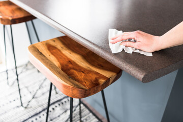 disinfecting surfaces from bacteria or viruses in your home or business, hand cleaning bar table...