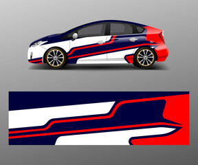 Obraz premium Car decal vector, graphic abstract racing designs for vehicle Sticker vinyl wrap