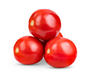 Fresh red tomato isolated on white