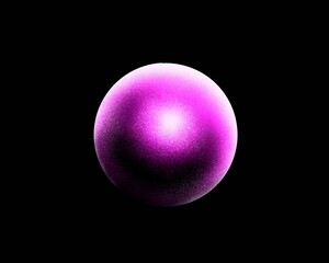 ball gradation in purple color. an object illustration on black that looks shiny and glow. beautiful illustration of a purple ball.