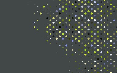 Light Green vector cover with spots.