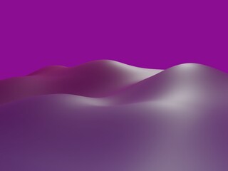 ピンクの山のCG