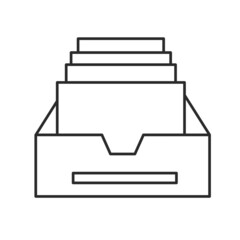 archive storage icon design element logo template