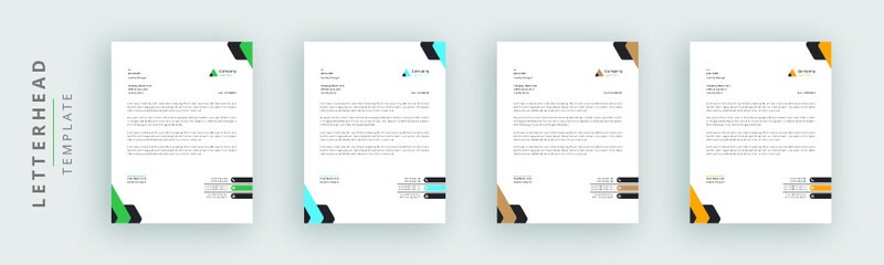 Modern And Clean Letterhead Design Template Business Style Professional Template Design Creative Business Letterhead Design Template for your business