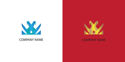 crown abstract logo for a brand or company