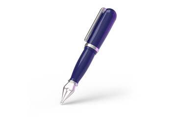 Pen isometric for writing on documents 3d render