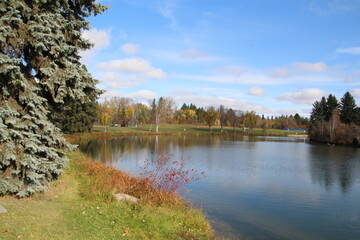 Fototapeta premium Season Of Fall, William Hawrelak Park, Edmonton, Alberta