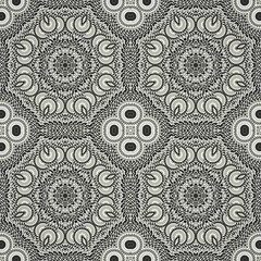 Abstract colorful seamless jacquard mosaic pattern. Design for fabric, wallpaper, paper, cover, weaving, packaging, tile, ceramics. Background for fashion textiles.