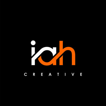 IAH Letter Initial Logo Design Template Vector Illustration