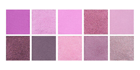 High resolution eyeshadow palette, beauty product isolated on white background