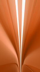 Dynamism abstract background on orange room with lights.