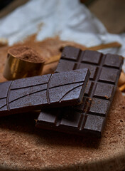 chocolate with cocoa powder