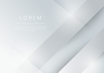 Abstract white and grey gradient diagonal background.