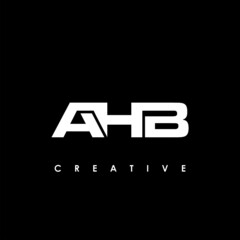AHB Letter Initial Logo Design Template Vector Illustration