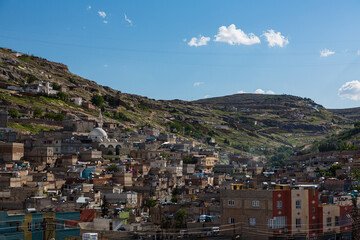 Fototapeta na wymiar トルコ　シャンルウルファの丘から見える旧市街の街並み