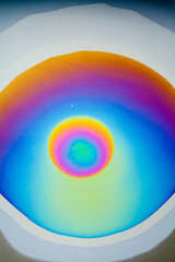 colorful oil spill create a abstract background.