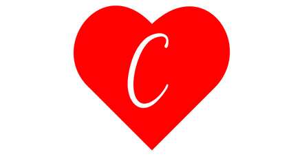 the love. C, lettaring, pastel colors. Prints for T-shirts, birthday cards or valentines, a poster for the children's room.