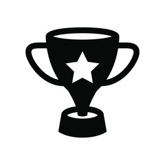 Trophy icon vector graphic