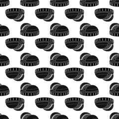 Stadium with sliding dome pattern seamless background texture repeat wallpaper geometric vector