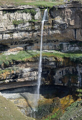 Tobot waterfall, Khunzakh waterfalls, natural monument, Dagestan, Russia
