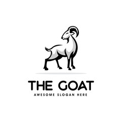 elegant goat logo design modern template,illustration, wildlife,outdoor,recreation, great for use logo, vector, emblems