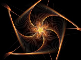 fractal burst background spiral design