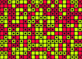 Abstract Geometric Pattern generative computational art illustration