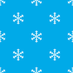 Naklejka na ściany i meble seamless pattern background with winter theme. background pattern on blue background and white snow
