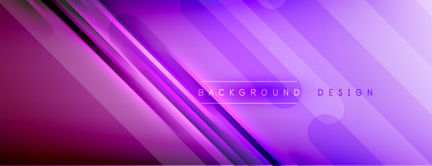 Obraz premium Abstract background. Shadow lines on bright shiny gradient background.